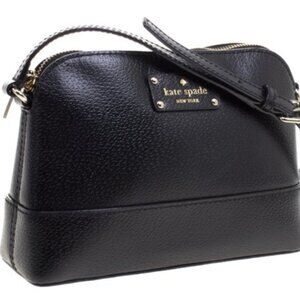 Kate Spade Bay Street Hanna Black Leather Crossbody Purse